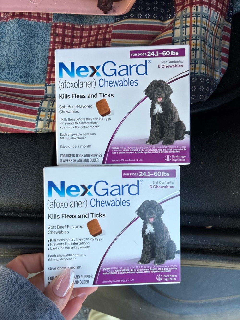 Nexgard 24.1-60 lbs Chewables for Dogs - Kills Fleas & Ticks 12 month supply